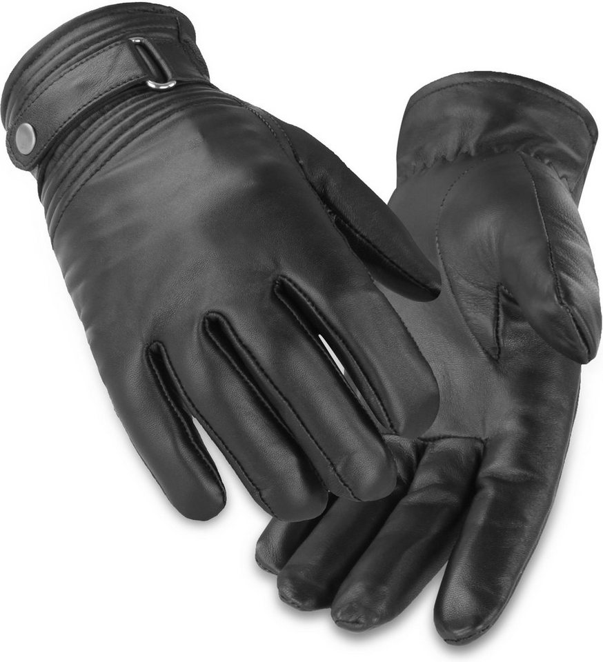 normani Multisporthandschuhe Lederhandschuhe Tyylikäs Unisex BW Bundeswehr gefütterte Lederhandschuhe mit Fleecefutter – Bild 2 von 5