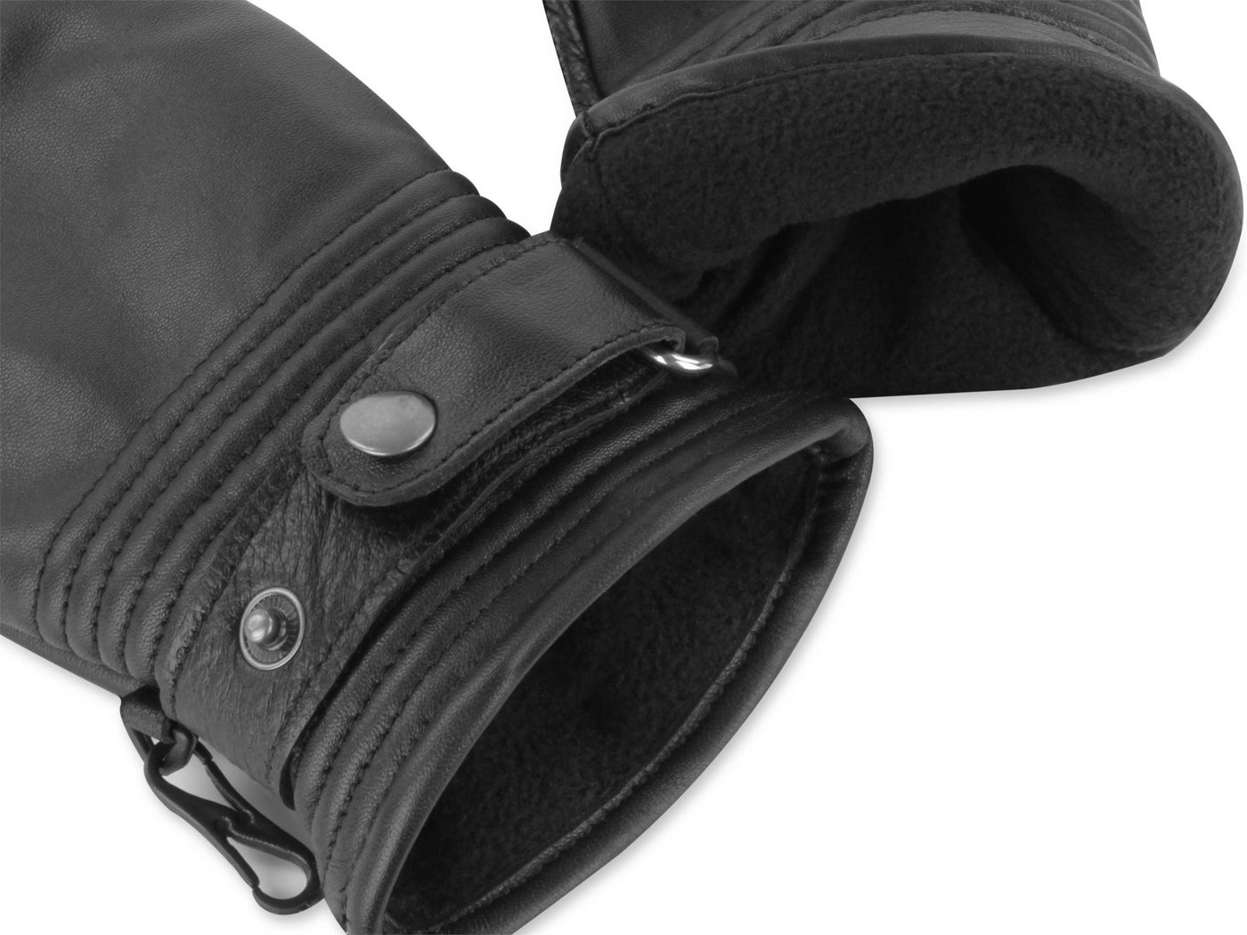 normani Multisporthandschuhe Lederhandschuhe Tyylikäs Unisex BW Bundeswehr gefütterte Lederhandschuhe mit Fleecefutter – Bild 4 von 5