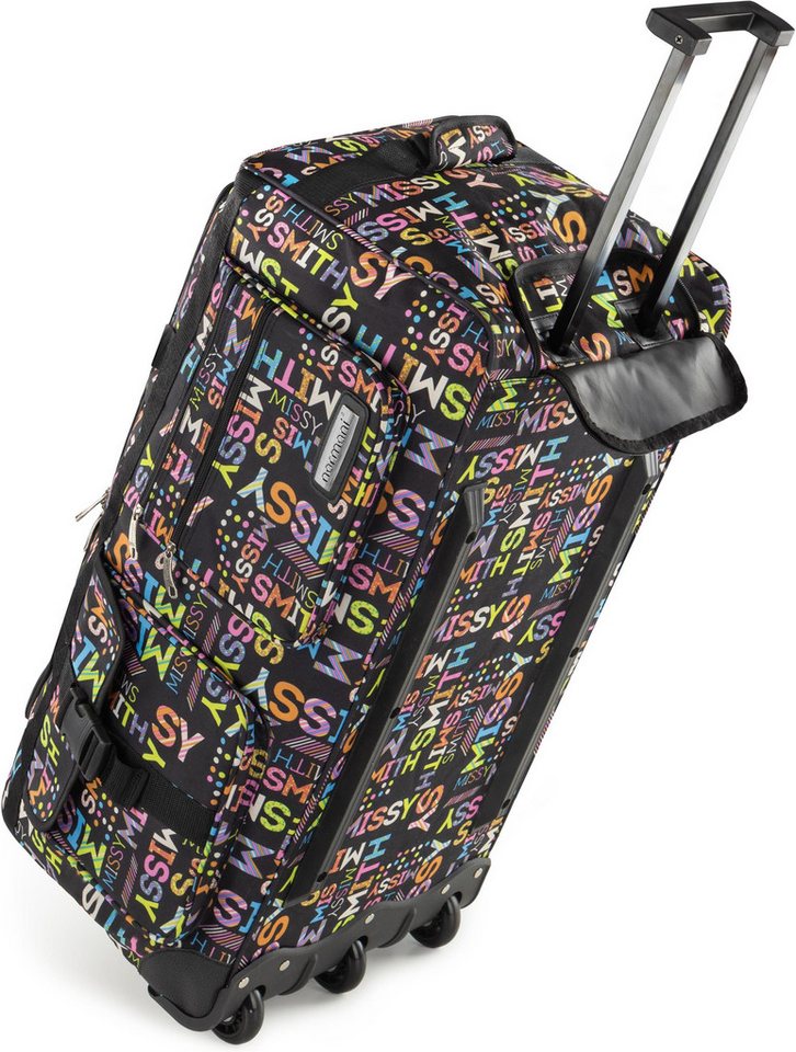 normani Reisetasche Reisetasche mit 3 Rollen 80 Liter, Trolley mit leichtläufigen Rollen – Bild 4 von 5