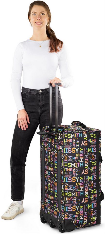 normani Reisetasche Reisetasche mit 3 Rollen 80 Liter, Trolley mit leichtläufigen Rollen – Bild 5 von 5