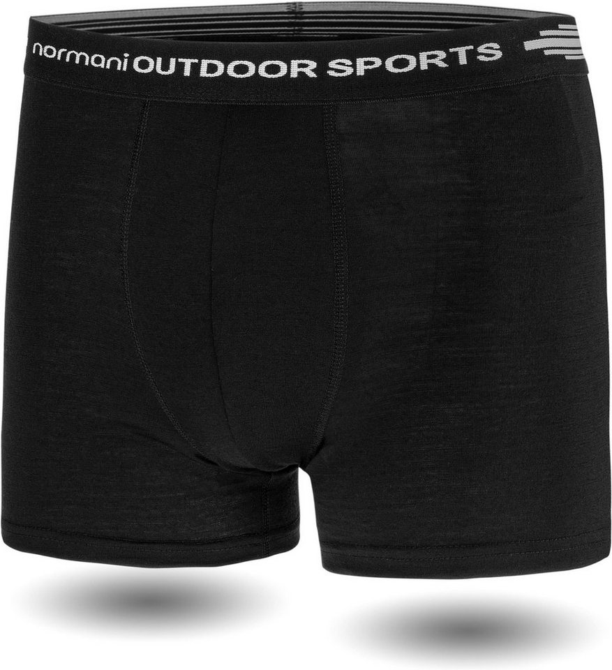 normani Retro Boxer 3er Pack Herren Merino Boxershorts Unterhose Sportunterhose Funktionsunterwäsche aus 100% Merinowolle – Bild 3 von 5