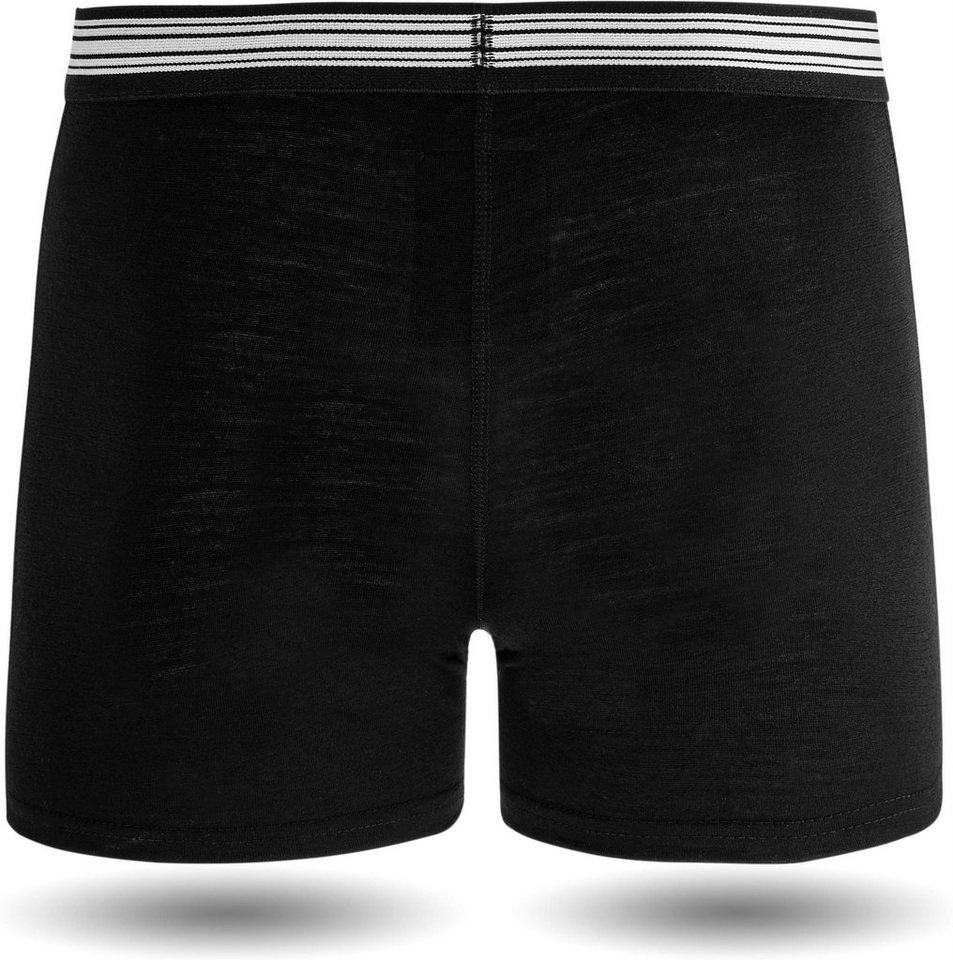 normani Retro Boxer 3er Pack Herren Merino Boxershorts Unterhose Sportunterhose Funktionsunterwäsche aus 100% Merinowolle – Bild 4 von 5