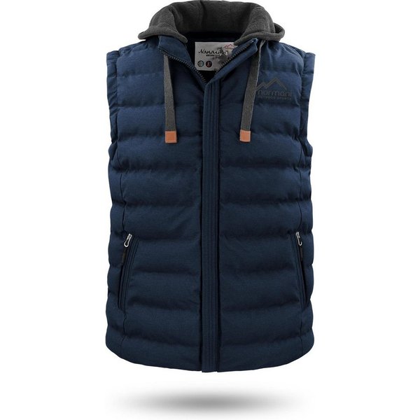 normani Steppweste Herren Winter-Steppweste Nanaimo Wattierte Winterweste - winddichter Bodywarmer Weste mit Kapuze