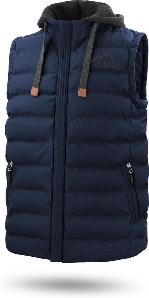 normani Steppweste Herren Winter-Steppweste Nanaimo Wattierte Winterweste - winddichter Bodywarmer Weste mit Kapuze – Bild 3 von 5