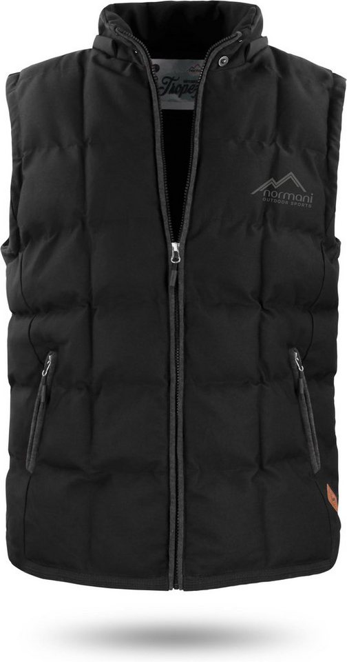 normani Steppweste Herren Winter-Steppweste Tropez Wattierte Winterweste – winddichte Outdoor Weste mit Kapuze – Bild 5 von 5