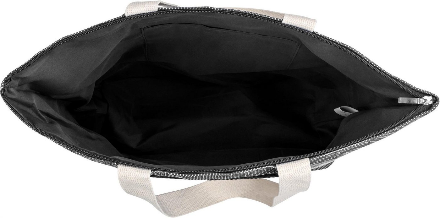 normani Strandtasche Tasche Baros, Schultertasche mit Reißverschluss Außentaschen – Bild 5 von 5