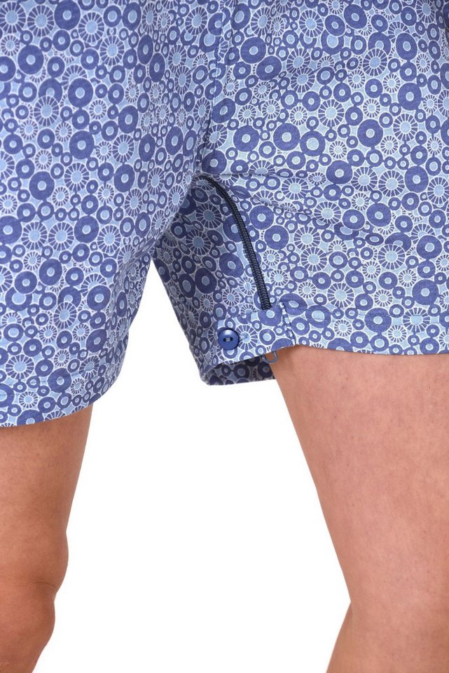 Normann Pyjama Damen Pflegeoverall kurzarm mit Reissverschluss am Rücken und am Bein – Bild 5 von 5