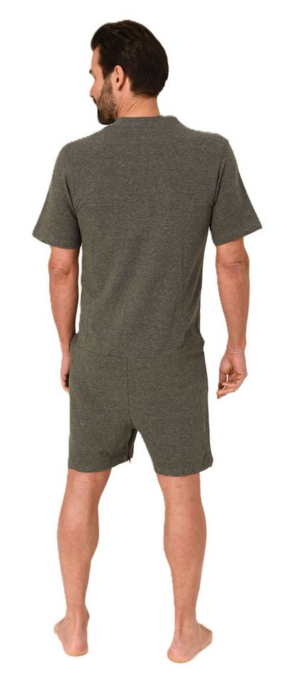 Normann Pyjama Herren Pflegeoverall kurzarm mit Reissverschluss Vorne und am Bein – Bild 4 von 5
