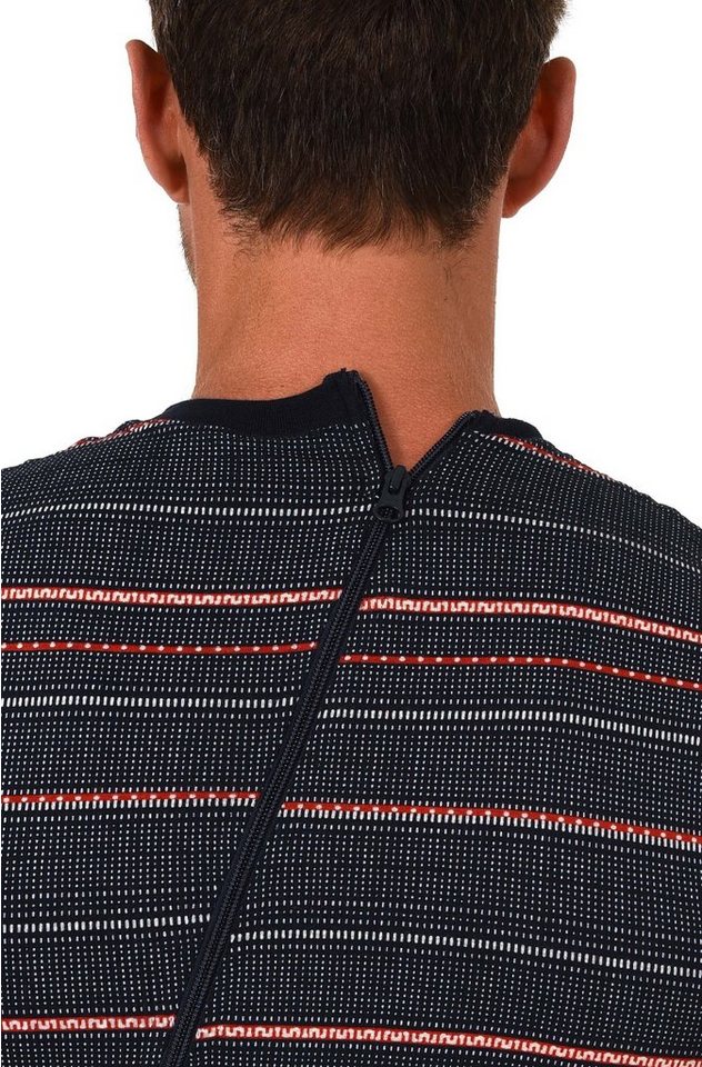 Normann Pyjama Herren Pflegeoverall kurzarm mit Reißverschluss am Rücken & Bein – Bild 5 von 5