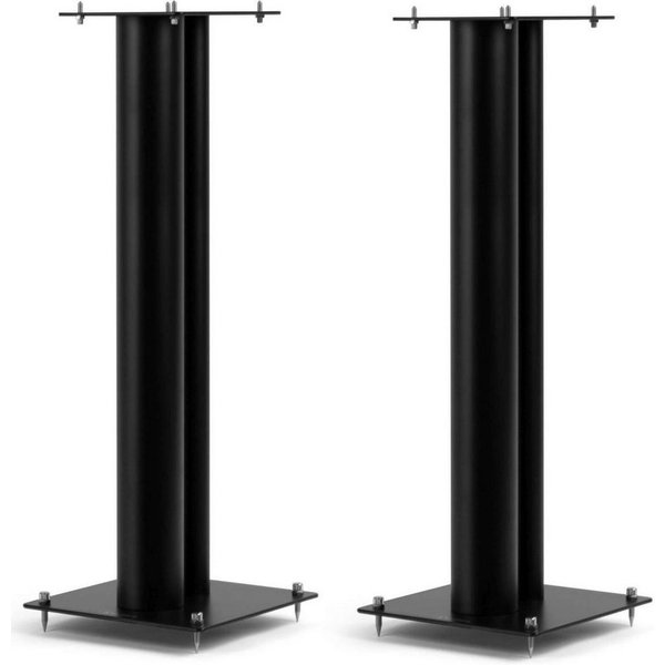 norstone Lautsprecherständer Stylum 3 schwarz matt, (bis 10.2 Zoll, elastbar bis 50kg, pulverbeschichtet, Höhe 80cm)