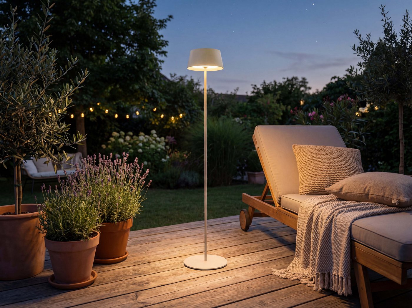 Northpoint LED Außen-Stehlampe LED Solar Stehleuchte Stehlampe dimmbar Dämmerungssensor – Bild 5 von 5