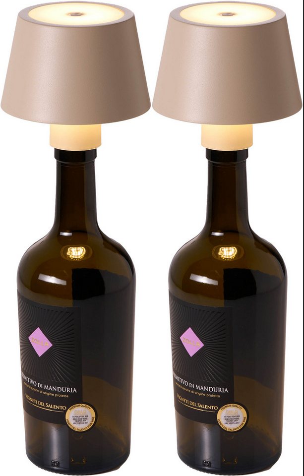 Northpoint LED Außen-Tischleuchte Flaschenlampe mit Touchsensor & Akku Dimmbar – Bild 2 von 5