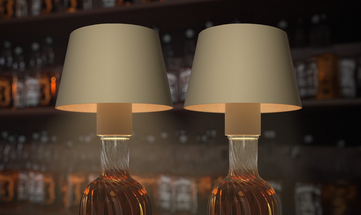 Northpoint LED Außen-Tischleuchte Flaschenlampe mit Touchsensor & Akku Dimmbar – Bild 5 von 5