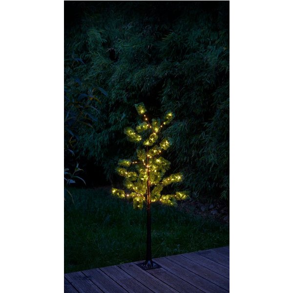 Northpoint LED Baum Tannenbaum Nadelbaum Braun 3,6W 150 LEDs 150cm hoch