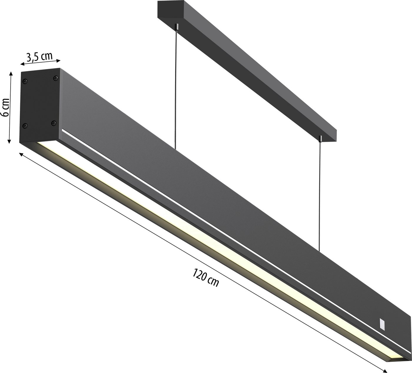 Northpoint LED Deckenleuchte LED Pendelleuchte mit Gestensteuerung 18W 120cm Farbtemperaturwechsel – Bild 2 von 5