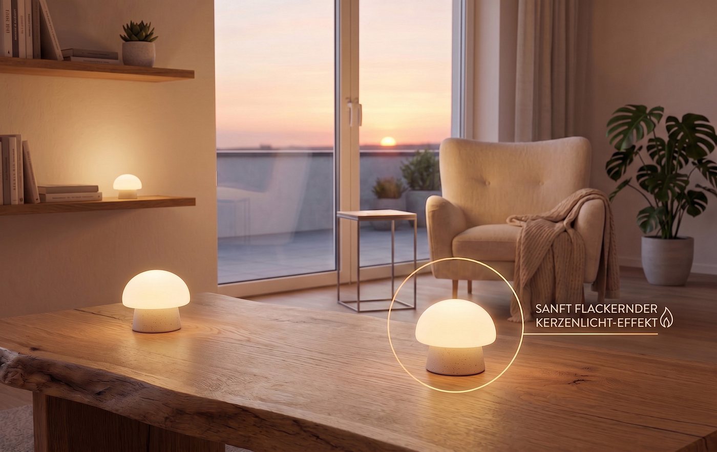 Northpoint LED Dekolicht Mushroom Lounge Lights LED-Pilzleuchten USB-C IP44 – Bild 4 von 5