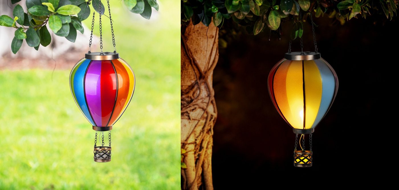 Northpoint LED Gartenleuchte Heißluftballon Windlicht Außenbereich Garten – Bild 5 von 5