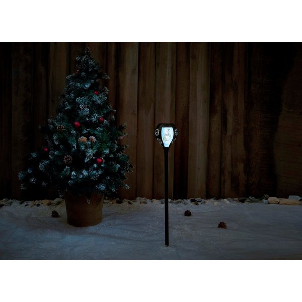 Northpoint LED Gartenleuchte Solar oder Batterie 2in1 Tischleuchte mit Dämmerungssensor