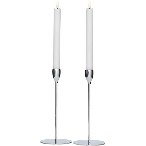 Northpoint LED-Kerze Batterie Kerzen Ständer flackernd Pusten zum Ein-/Ausschalten