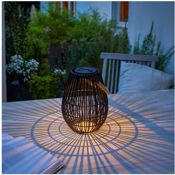 Northpoint LED Laterne Solar LED Laterne mit Farbwechsel für Garten und Balkon
