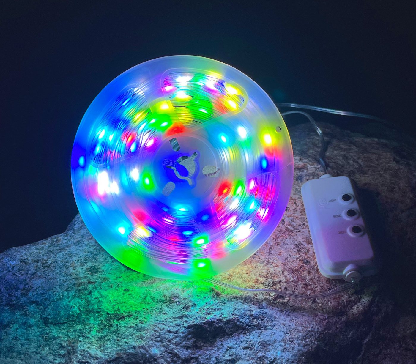 Northpoint LED-Lichterkette LED Effektlichterkette mit Musiksensor 100 LEDs IP44 10m lang Timer – Bild 2 von 5