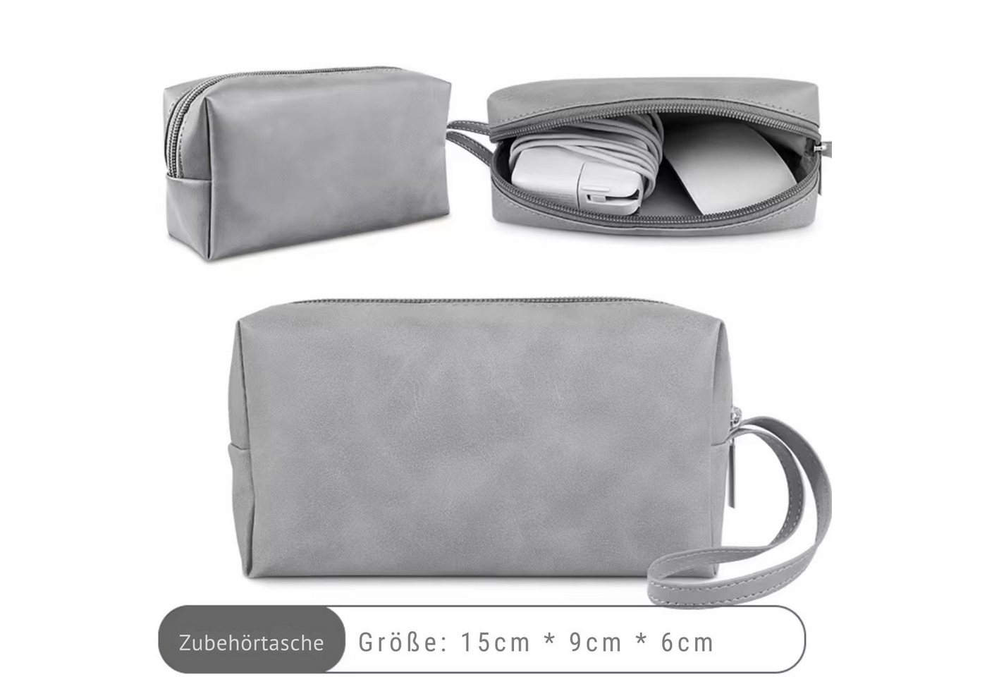 Norvéa Home Laptoptasche Sleeve, Laptophülle für MacBook Air/Pro M4 M3 M2, Laptopsleeve inklusive Zubehörtasche – Bild 3 von 5