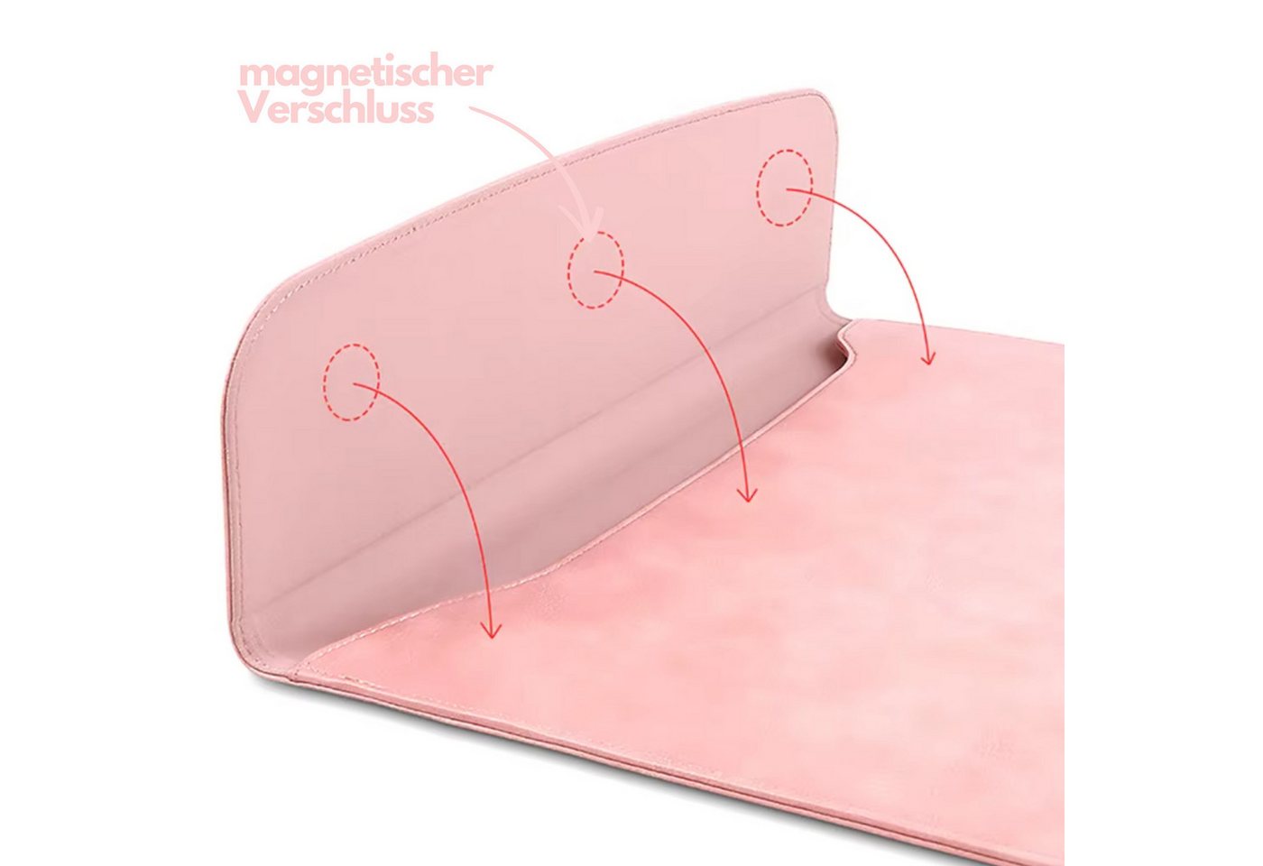 Norvéa Home Laptoptasche Sleeve, Laptophülle für MacBook Air/Pro M4 M3 M2, Laptopsleeve inklusive Zubehörtasche – Bild 5 von 5