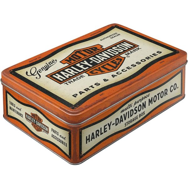 Nostalgic-Art Keksdose Vorratsdose Flach - Harley-Davidson - Parts & Accessoires