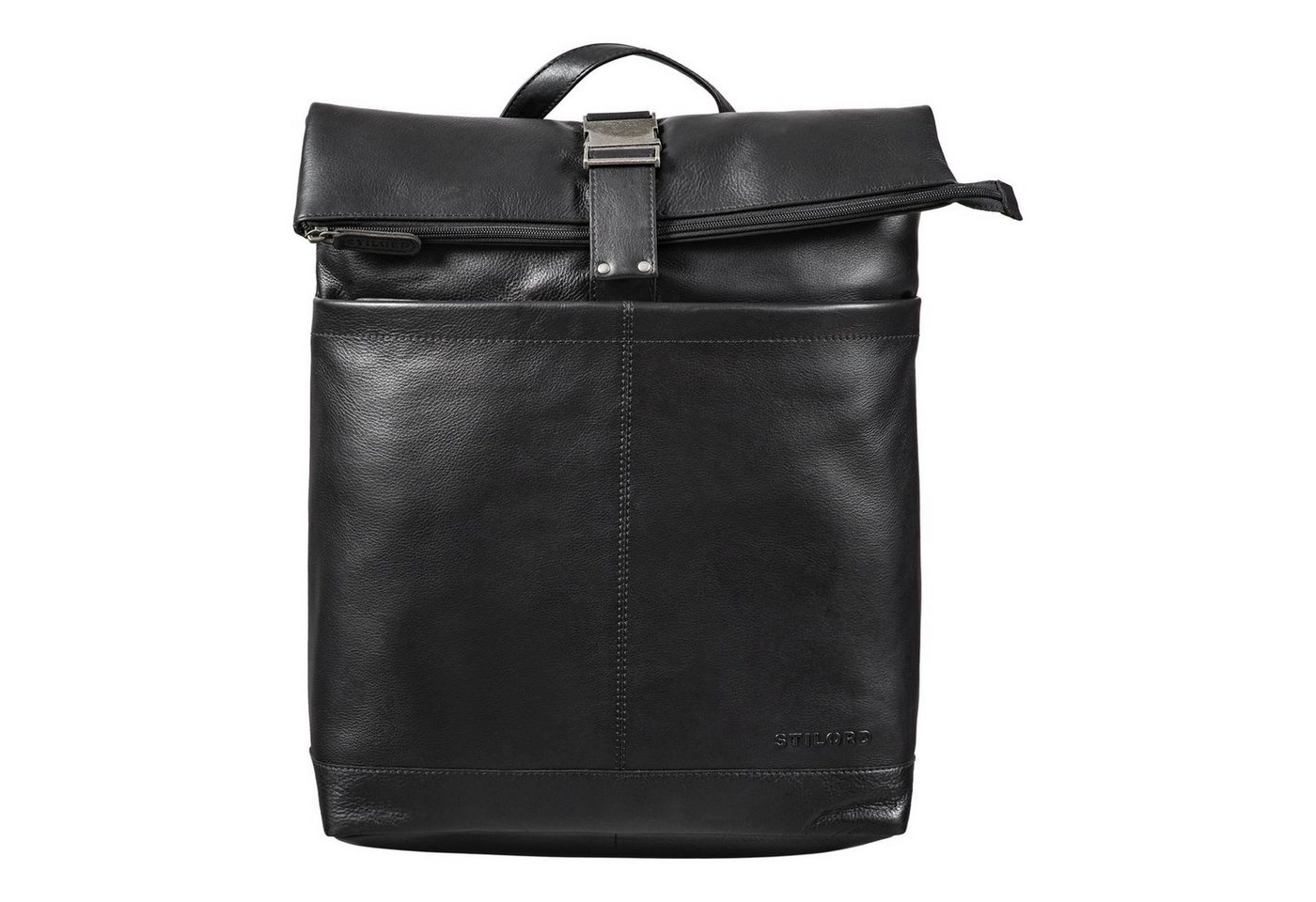 STILORD Notebook-Rucksack STILORD "Hudson" Rolltop Rucksack Leder – Bild 2 von 5