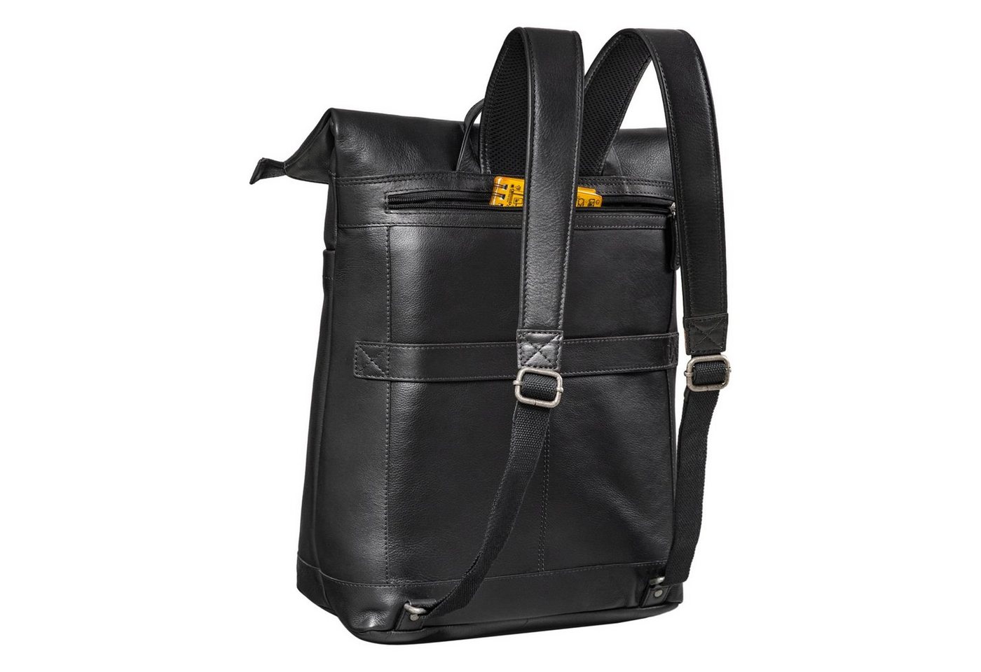 STILORD Notebook-Rucksack STILORD "Hudson" Rolltop Rucksack Leder – Bild 5 von 5