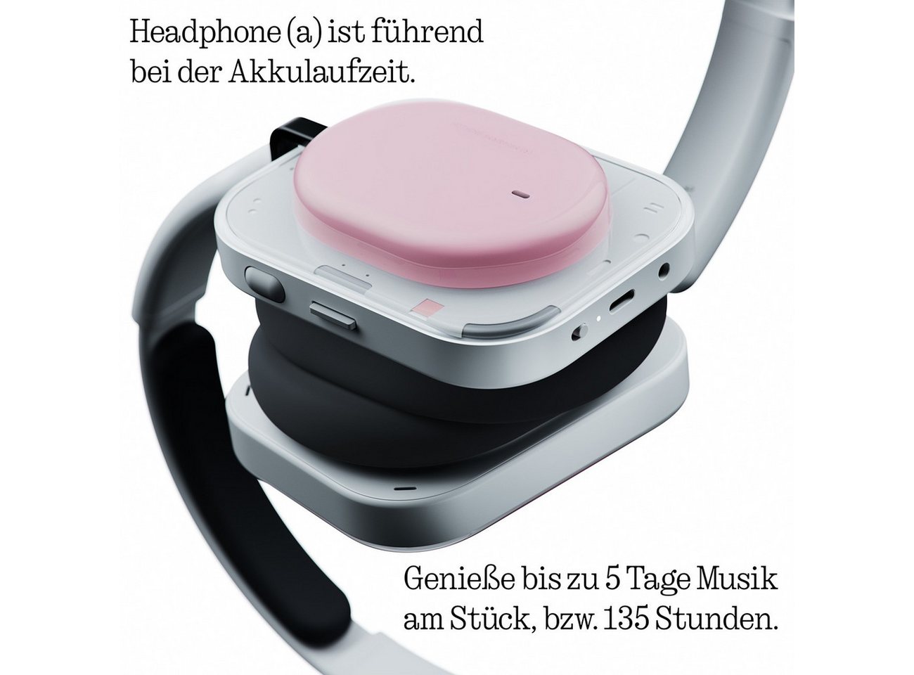 NOTHING Headphone (a) Over-Ear-Kopfhörer (Geräuschreduktion, Individuell belegbare Roller, Kraftvoller Hi-Res Sound mit LDAC) – Bild 4 von 5