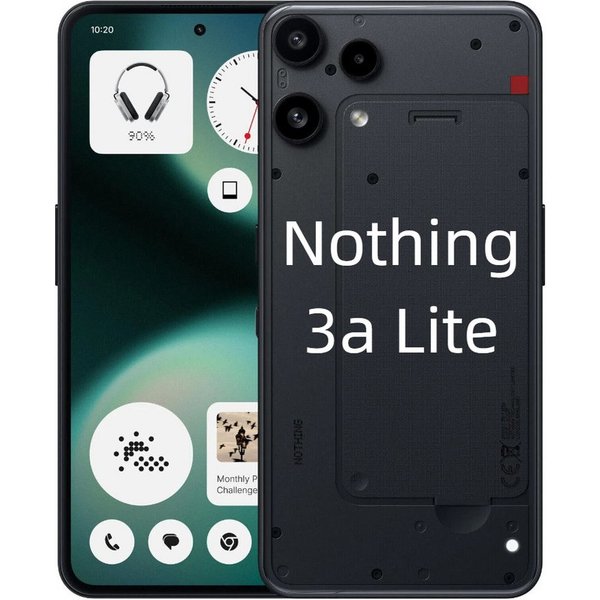 NOTHING Nothing Phone (3a) Lite Smartphone (6.77 Zoll, 256 GB Speicherplatz, 50 MP Kamera)