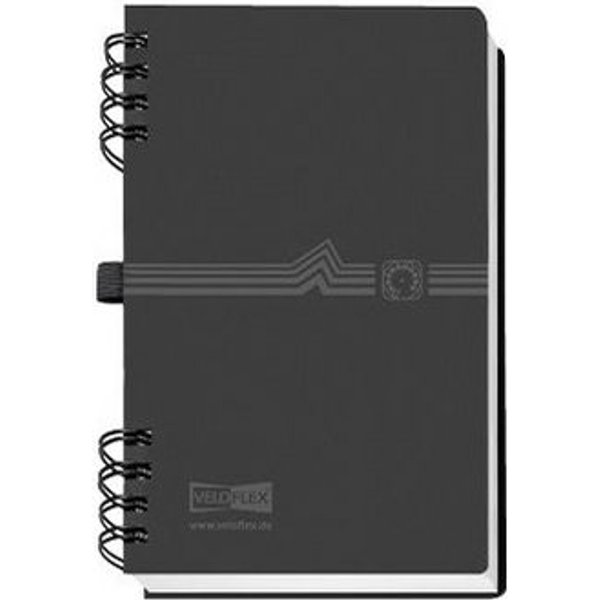 VELOFLEX Notizbuch VELOFLEX Telefonbuch schwarz DIN A6