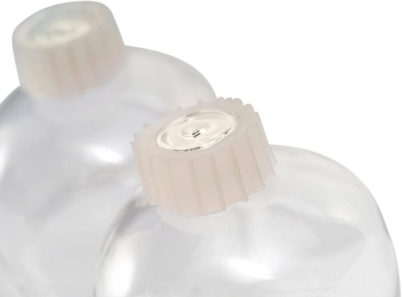 Novaliv LED Dekolicht 10716-4xStuck, 4X Teelichtaufsatz klar 8 cm Glasaufsatz für Kerzenleuchter Kerzenstän – Bild 3 von 5