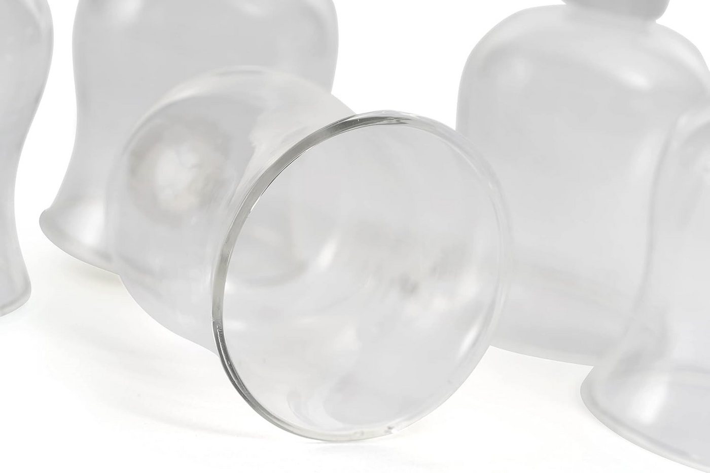 Novaliv LED Dekolicht 10716-4xStuck, 4X Teelichtaufsatz klar 8 cm Glasaufsatz für Kerzenleuchter Kerzenstän – Bild 4 von 5
