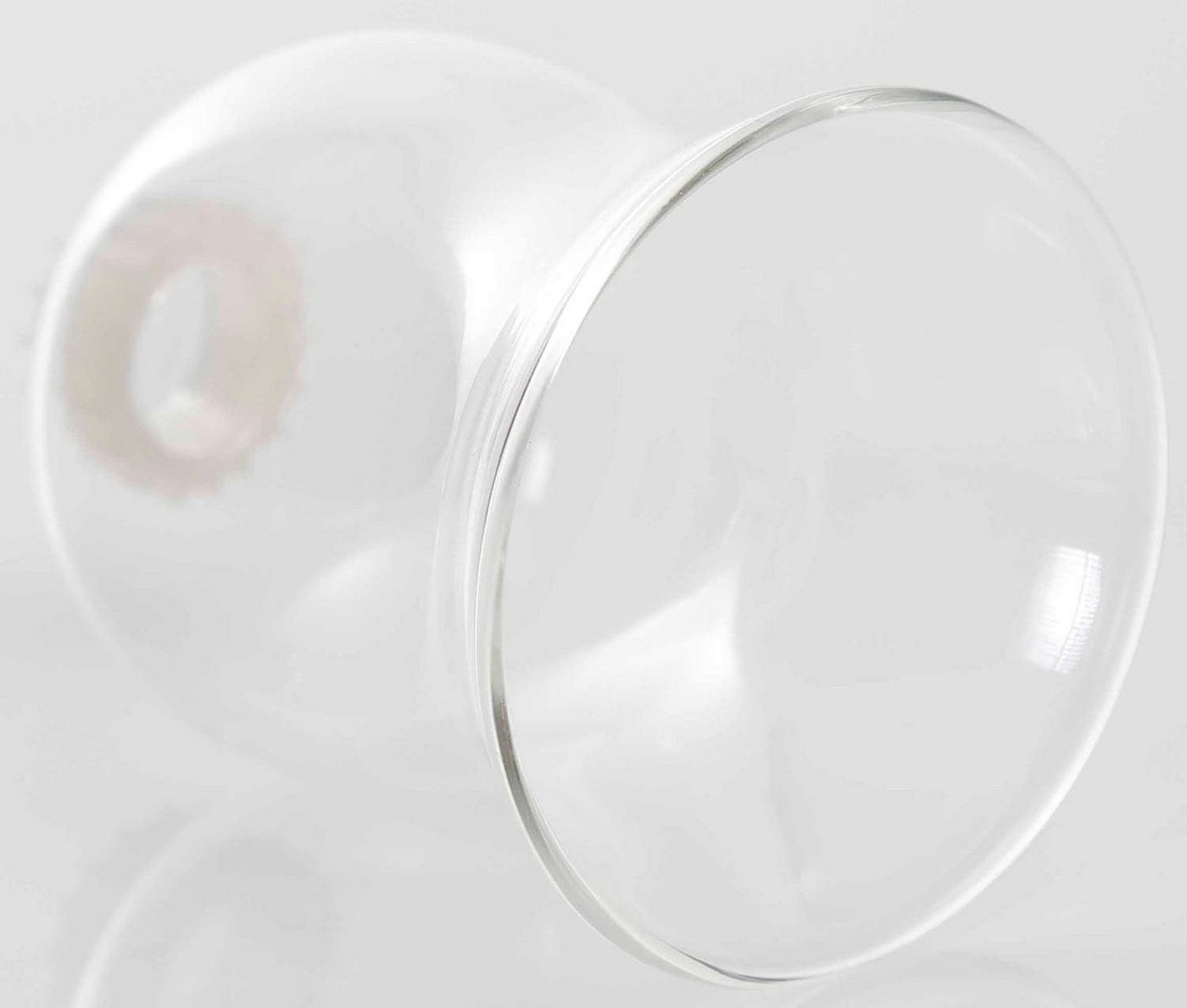Novaliv LED Dekolicht 10716-4xStuck, 4X Teelichtaufsatz klar 8 cm Glasaufsatz für Kerzenleuchter Kerzenstän – Bild 5 von 5