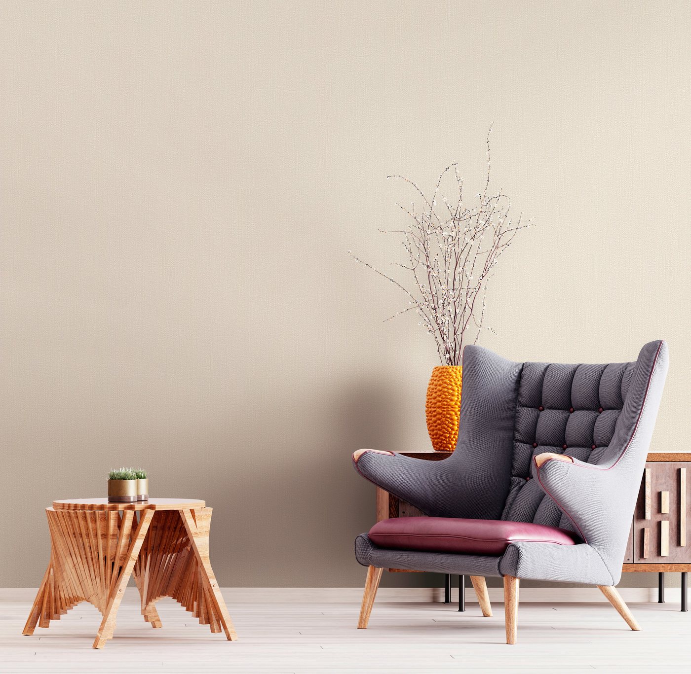 Novamur Vliestapete, einfarbig, moderne Tapete für Wohnzimmer Schlafzimmer Küche – Bild 2 von 5