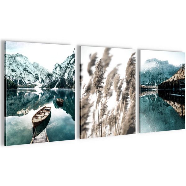 Novart Wandbild Boho Natur Landschaft Wohnzimmer Schlafzimmer Deko Bilderset, Natur