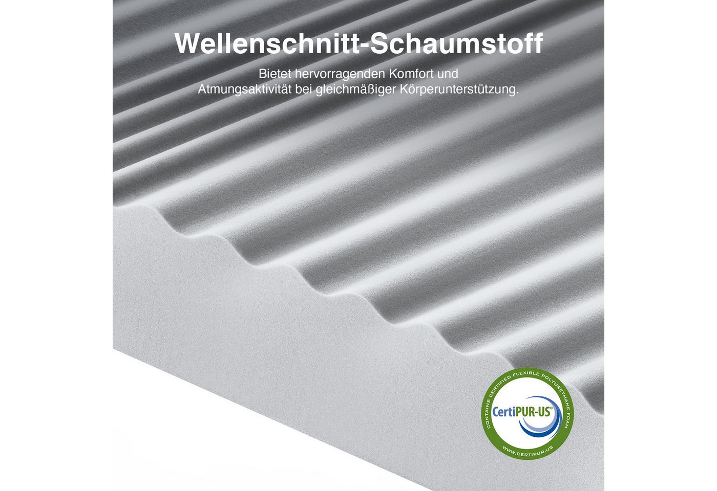 Kaltschaummatratze Rollmatratze, H3/H4 7-Zonen, Verwendung beider Seiten, Novilla, 12 cm hoch, hervorragende Atmungsaktivität, pflegeleichter Bezug – Bild 5 von 5