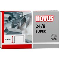 Novus Heftklammern 24/8 Super, verzinkt, Heftleistung ca. 50 Blatt, 1.000 Stk.