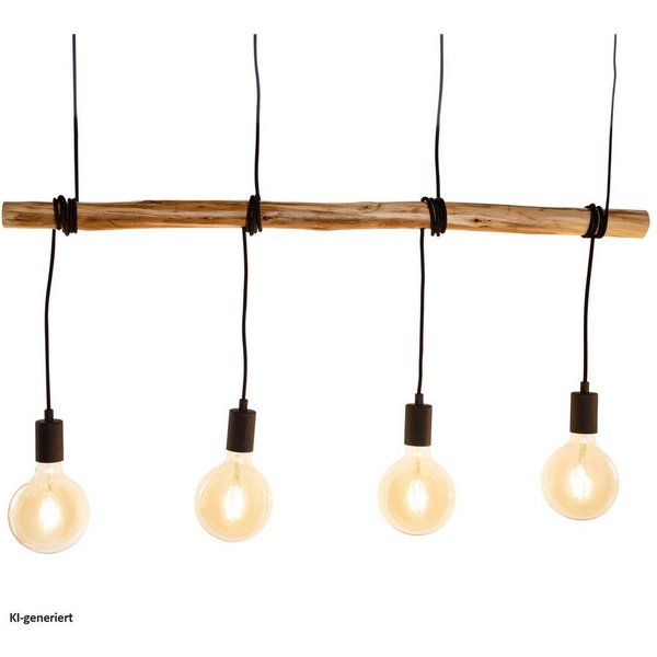 NOWA Deckenleuchte Deckenleuchte 4-flammig TERIS, ohne Leuchtmittel, Deckenlampe Pendelleuchte