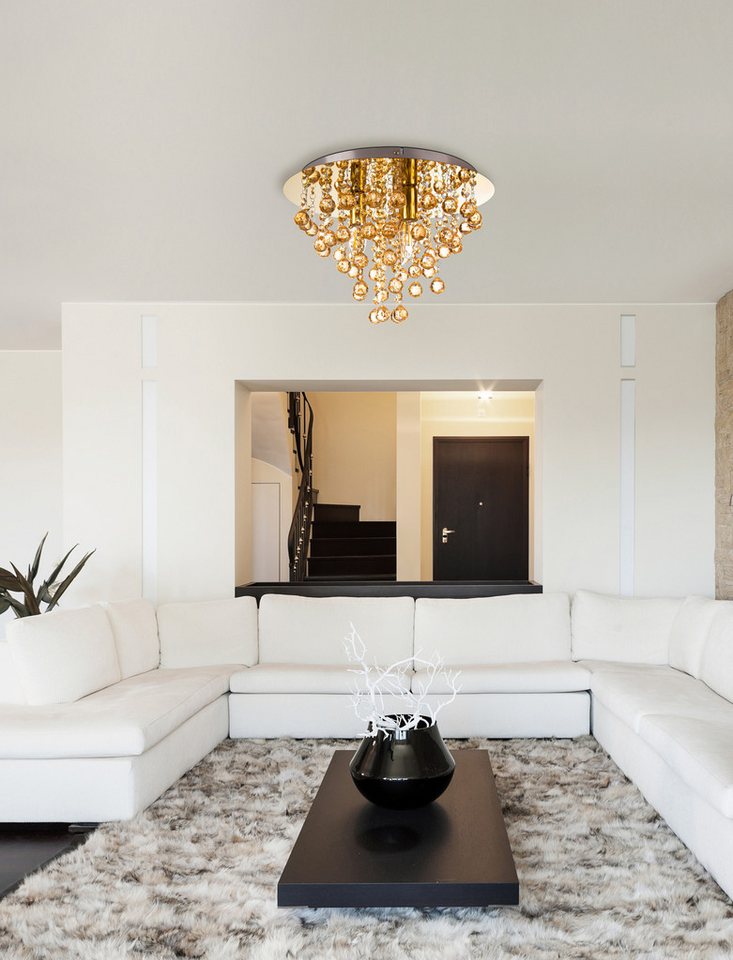 NOWA Deckenleuchte LONDON, ohne Leuchtmittel, Deckenlampe Wohnzimmer-Leuchte Schlafzimmer-Leuchte Flur Küche – Bild 2 von 3