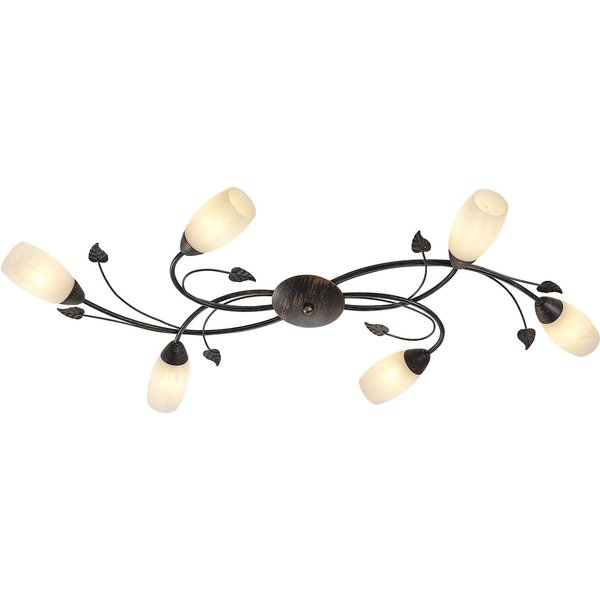 NOWA Deckenleuchte VENEZIA, ohne Leuchtmittel, Deckenlampe Wohnzimmer-Leuchte Schlafzimmer-Leuchte Flur Küche