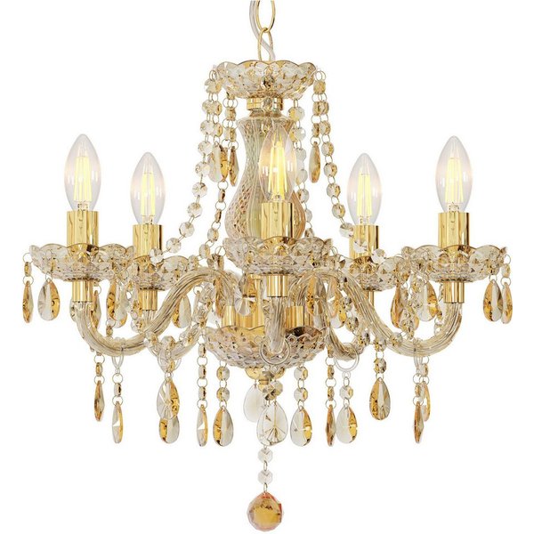 NOWA Kronleuchter MARIE, ohne Leuchtmittel, Luster, Elegante Leuchte, Kristalle, Hängeleuchte, Pendelleuchte