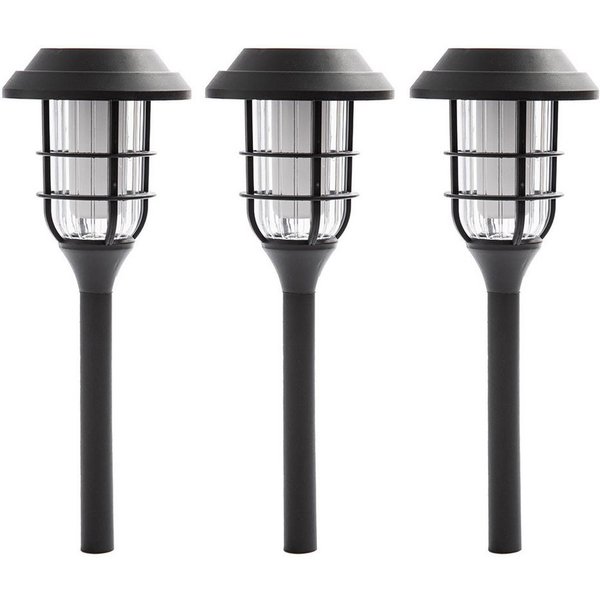 NOWA LED Solarleuchte, LED-Leuchtmittel fest verbaut, Warmweiß, Solarlampe Garten Deko Solarlampen für Außen Erdspiess