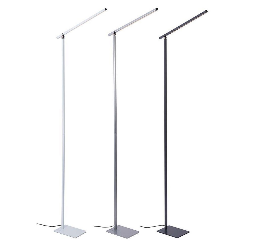 NOWA LED Stehlampe, LED-Leuchtmittel fest verbaut, Warmweiß, Stehlampe Stehleuchte Touchdimmer Beistelllampe anthrazit LED H 145 cm – Bild 5 von 5