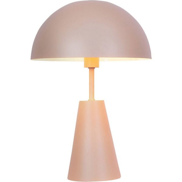 NOWA Tischleuchte, Leuchtmittel nicht inklusive, Tischlampe Pilz Nachttischleuchte Wohnzimmerlampe champagner H 36 cm