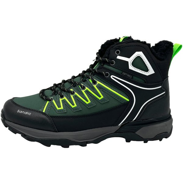 Nowaland Warm gefütterte Wanderschuhe mit rutschfester Profilsohle Winterstiefel Wasserabweisend, robust und warm gefüttert