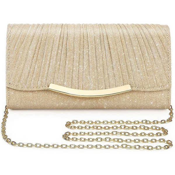 nsihing Abendtasche Damen Glitzer Abendtasche Umschlag Clutch Kette Abnehmbar,Clutch, Damen-Abendtasche / Umhängetasche / Hochzeitstasche