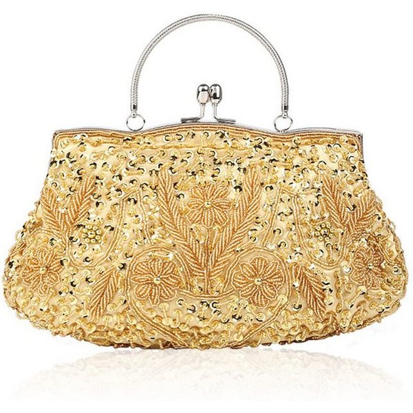 nsihing Abendtasche Damen Handgemachte Perle Handtasche Clutch Elegant Brauttasche, Schultertasche Klein Tasche Kette Umhängetasche Hochzeit Party